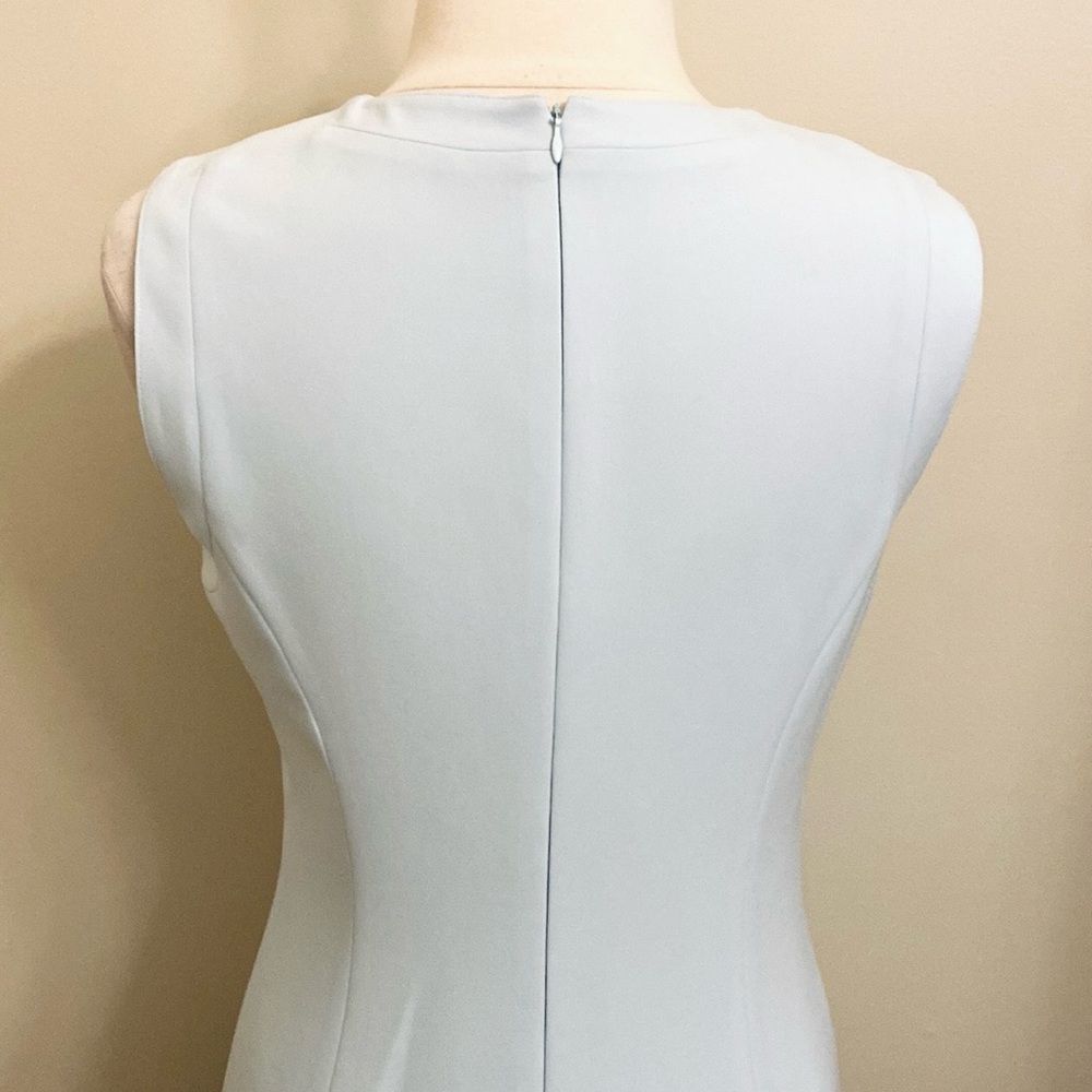 Per Se Light Blue 100% Silk SZ 10 Old Money Quiet Luxury Effortlessly Chic Dress - Picture 7 of 12